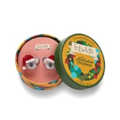 Koala Claus Earrings -Erstwilder e7431 7100 koala klaus earrings 2