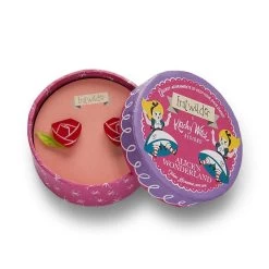 Painted Rose Earrings -Erstwilder e7450 1000 painted rose earrings 2