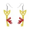 The Golden Key Earrings -Erstwilder e7562 6000 the golden key earrings