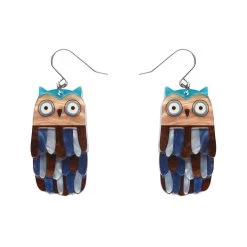 Feather Dress Drop Earrings