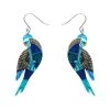 A Budgie Named Chirp Drop Earrings -Erstwilder egbm102abudgienamedchirpearrings 1