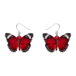 Wings Laced In Red Earrings