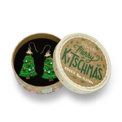 Topped With Tinsel Drop Earrings -Erstwilder egbq101toppedwithtinseldropearrings 3