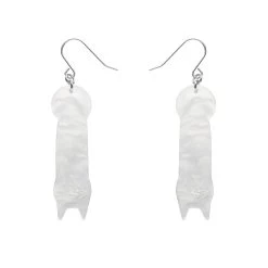 Halloween Hang-up Bat Drop Earrings -Erstwilder egbs102halloweenhang upbatdropearrings 2