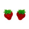 Darling Strawberry Stud Earrings -Erstwilder egbw101darlingstrawberrystudearrings 1