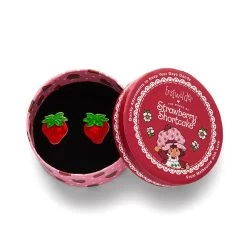 Darling Strawberry Stud Earrings -Erstwilder egbw101darlingstrawberrystudearrings 3