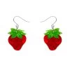 Darling Strawberry Drop Earrings -Erstwilder egbw102darlingstrawberrydropearrings 1