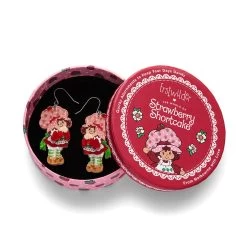 Simple Strawberry Pleasures Drop Earrings -Erstwilder egbw104simplestrawberrypleasuresdropearrings 3