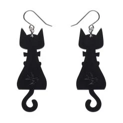 It’s Kitty Time Drop Earrings -Erstwilder egcc101itskittytimedropearrings 2