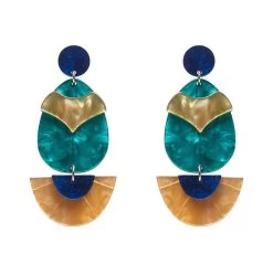 Secret Scarab Drop Earrings