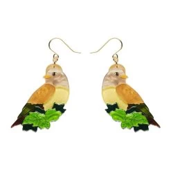 Wondrous Warbler Drop Earrings