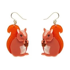 Cheeky Squirrel Drop Earrings