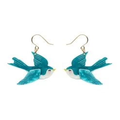 Graceful Swallow Drop Earrings