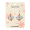 Cupid's Aim Enamel Drop Earrings -Erstwilder egci104cupid saimenamelearrings 3