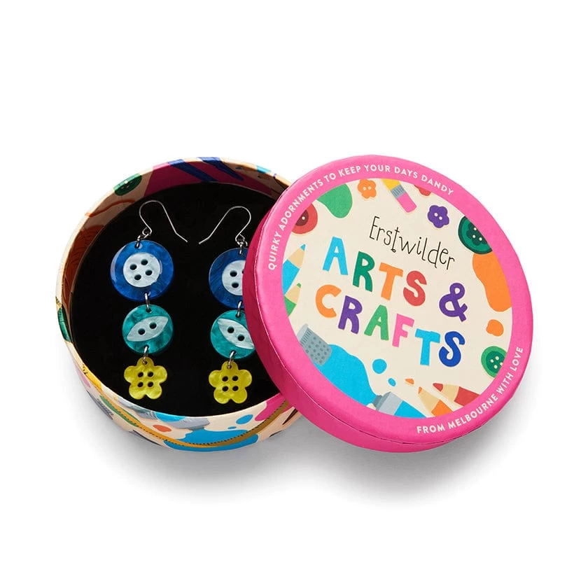 Cute As A Button Drop Earrings 6 Cute As A Button Drop Earrings - Image 4