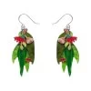 Red Gum Blossom Drop Earrings -Erstwilder egcn102redgumblossomdropearrings 1