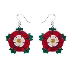 Tudor Rose Drop Earrings