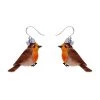 Rosie The Robin Drop Earrings -Erstwilder egcp104rosietherobindropearrings 1