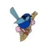Phoebe The Fairy Wren Enamel Pin -Erstwilder ep0089 3032