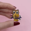 Owl Eyes On You Enamel Pin -Erstwilder ep0154 9000 owl eyes on you enamel pinhandheld