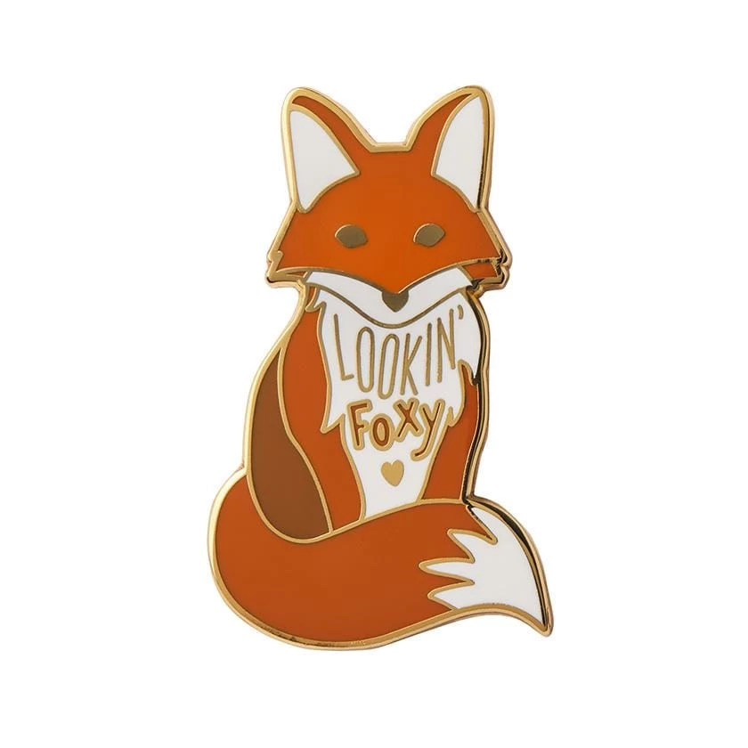 Lookin' Foxy Enamel Pin 4 Lookin' Foxy Enamel Pin - Image 2