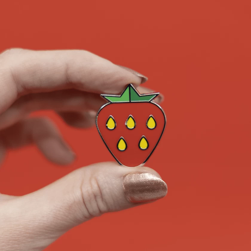 Fruit Salad Strawberry Enamel Pin 3 Fruit Salad Strawberry Enamel Pin