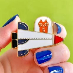 Moon Ride Enamel Pin