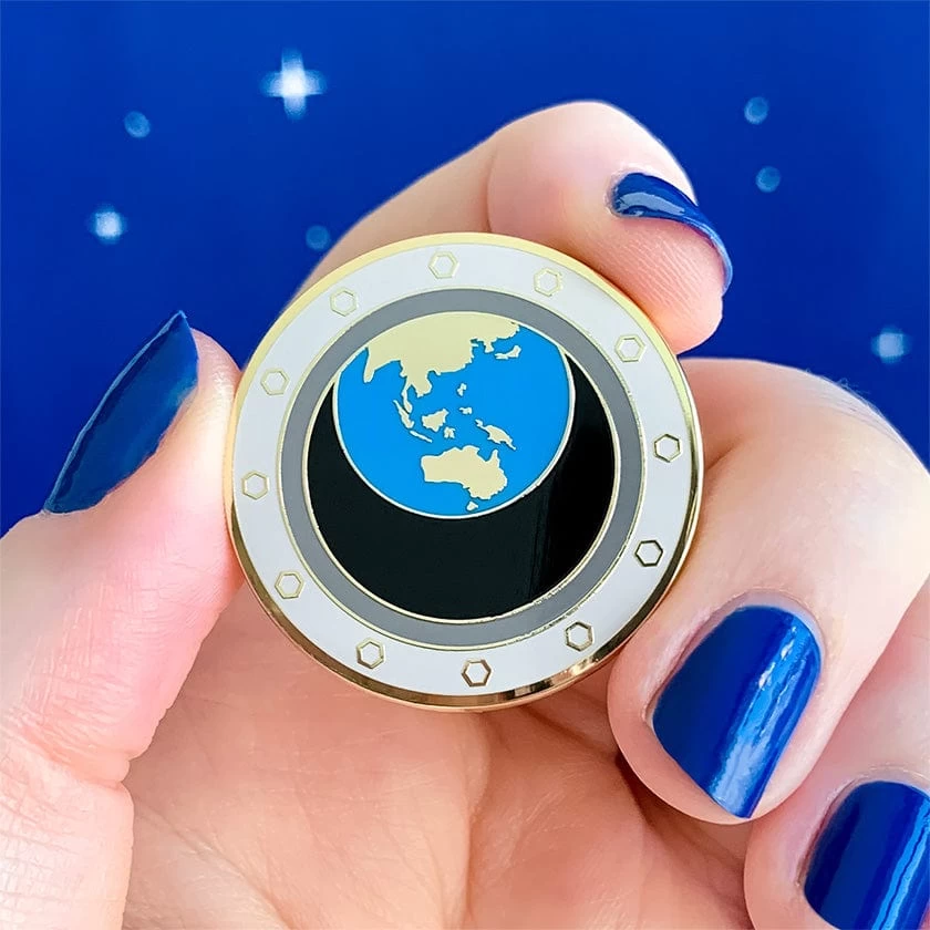 Tiny Blue Dot Enamel Pin 4 Tiny Blue Dot Enamel Pin - Image 2
