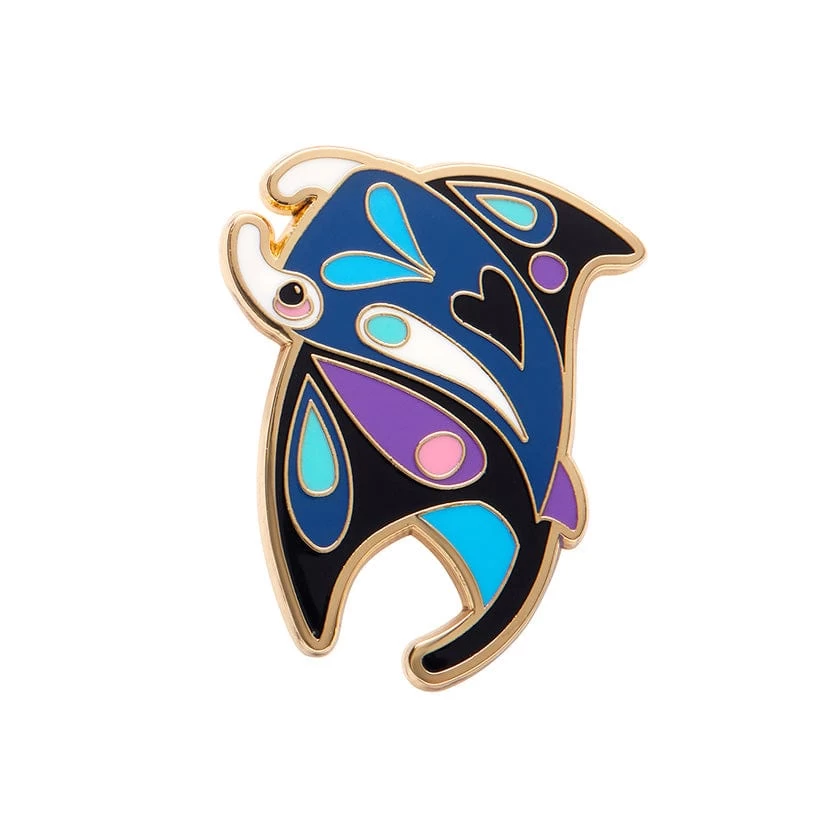 The Mercurial Manta Ray Enamel Pin 5 The Mercurial Manta Ray Enamel Pin - Image 3