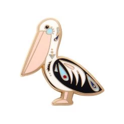 The Perceptive Pelican Enamel Pin -Erstwilder epbj112theperceptivepelicanenamelpin 1