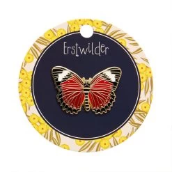 Wings Laced In Red Enamel Pin