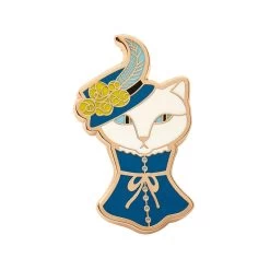 Cat In A Hat Enamel Pin -Erstwilder epce101catinahatenamelpin 1