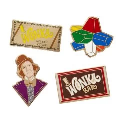Willy Wonka Enamel Pin Pack - 4 Piece