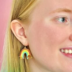 True Colours Enamel Drop Earrings