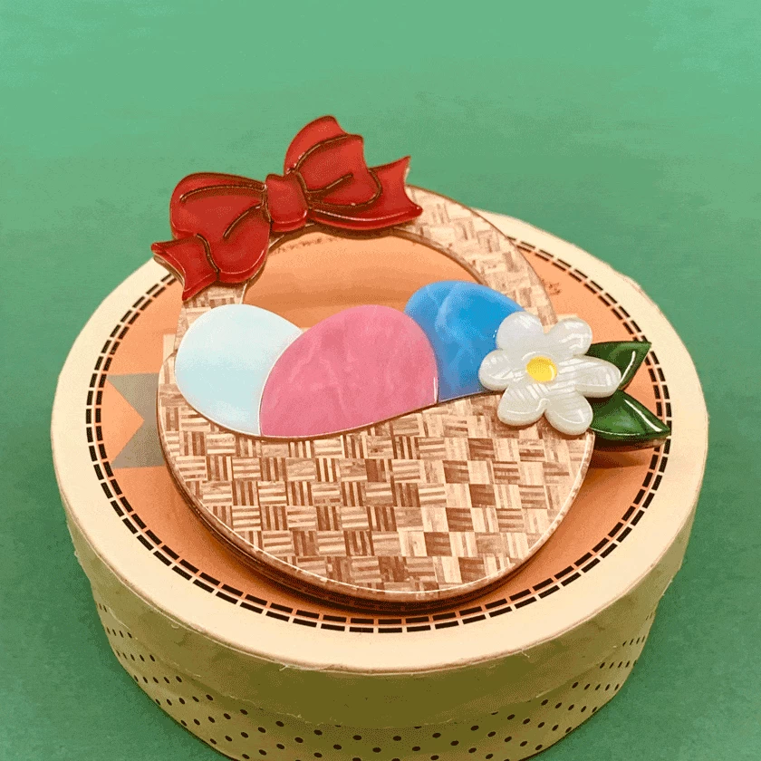 Egg Hunter's Hamper Brooch 4 Egg Hunter's Hamper Brooch - Image 2