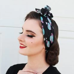 God Of Time Head Scarf -Erstwilder erstwilder god of time planet head scarf model blue