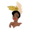 Bronze Venus Brooch -Erstwilder erstwilder hollywood josephine baker brooch