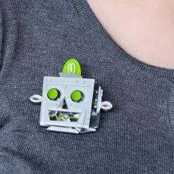 Does Not Compute Brooch -Erstwilder erstwilder kitschy witch does not compute brooch model grey