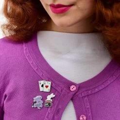 Out Of A Hat Enamel Pin -Erstwilder erstwilder magic kit enamel pin set model purple