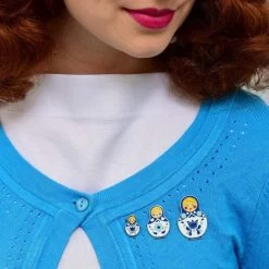 Matryoshka Memories Large Enamel Pin -Erstwilder erstwilder matryoshka memories enamel pin set model blue
