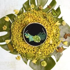 Fronds Of Fancy Necklace (Small) -Erstwilder erstwilder monstera small necklace green flatlay