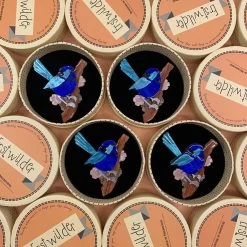 Phoebe The Fairy Wren Brooch -Erstwilder erstwilder phoebe the fairy wren bird brooch variation blue