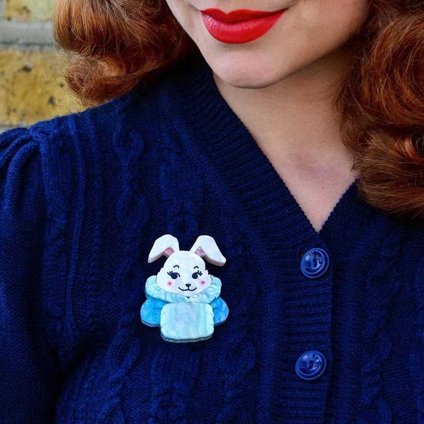 Snuggly Buffy Bunny Brooch 4 Snuggly Buffy Bunny Brooch - Image 2