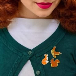 Obsequious Owl Enamel Pin -Erstwilder erstwilder wild and free enamel pin set model brown 08de22fb 84c6 412a 89f0 875dc375d9aa