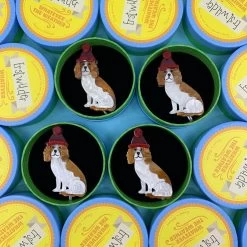 Wintertime Walkies Brooch -Erstwilder erstwilder wintertime walkies dog brooch variation brown