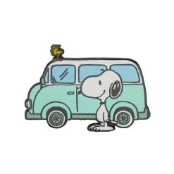 Snoopy On The Road Enamel Pin