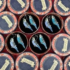 Pair O' Keets Earrings -Erstwilder erstwilder x jocelyn proust pair o keets earrings variation blue