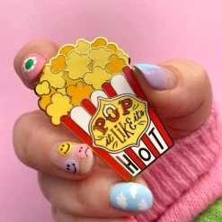 Pop It Like It's Hot Enamel Pin