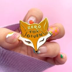 Zero Fox Given Enamel Pin 9 Zero Fox Given Enamel Pin -Erstwilder erstwilderxlizharry zero fox given pin orange