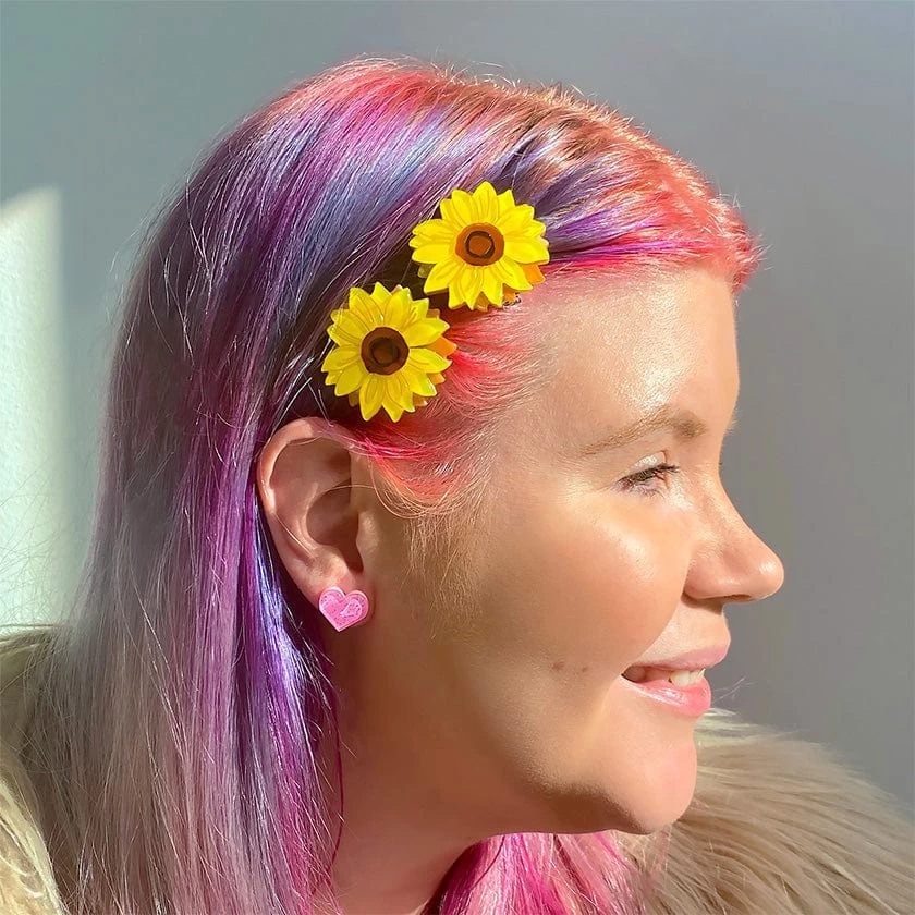 Follow The Sun Hair Clips Set - 2 Piece 4 Follow The Sun Hair Clips Set - 2 Piece - Image 2